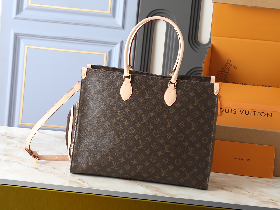 Louis Vuitton LV Classic Handbag Premium Canvas Model M14700 Zip Closure Everyday Carry New Arrival